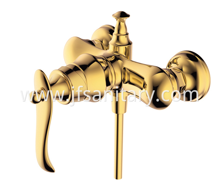 wall mount faucet with hand shower